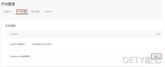 开发设置